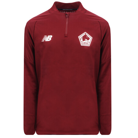 Sweat zippé junior LOSC rouge 2020/21