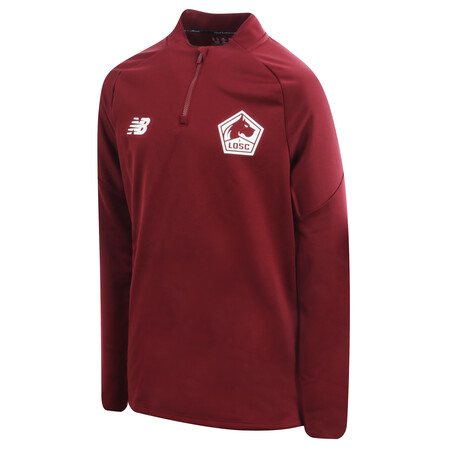 Sweat zippé junior LOSC rouge 2020/21