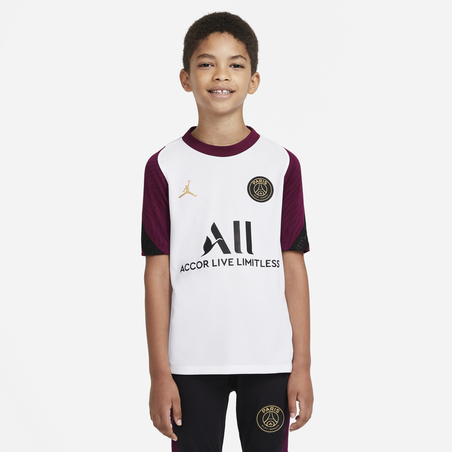 Maillot entraînement junior PSG blanc violet 2020/21