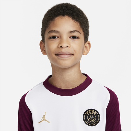 Maillot entraînement junior PSG blanc violet 2020/21