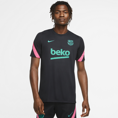 Maillot entraînement FC Barcelone noir rose 2020/21
