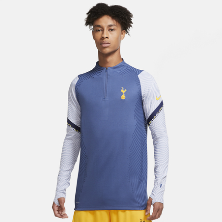 Sweat zippé Tottenham VaporKnit bleu jaune 2020/21