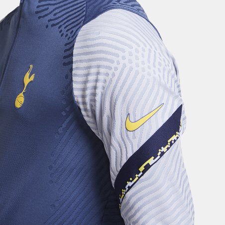 Sweat zippé Tottenham VaporKnit bleu jaune 2020/21