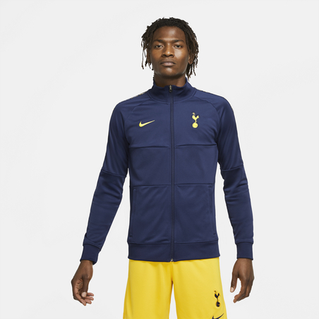 Veste survêtement Tottenham Anthem bleu jaune 2020/21