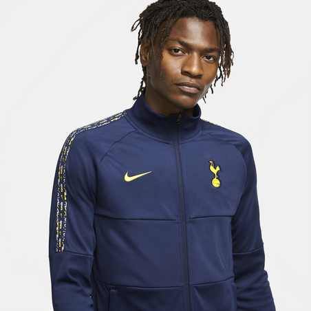 Veste survêtement Tottenham Anthem bleu jaune 2020/21