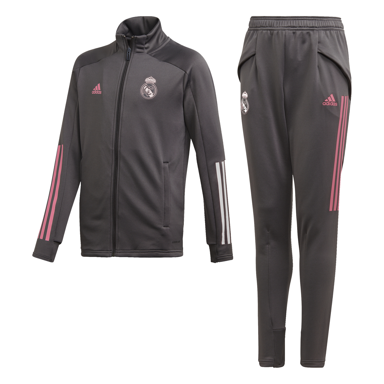 Ensemble survêtement junior Real Madrid gris rose 2020/21 sur Foot.fr