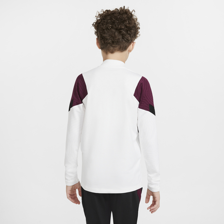 Sweat zippé junior PSG blanc violet 2020/21