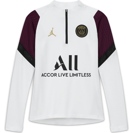 Sweat zippé junior PSG blanc violet 2020/21
