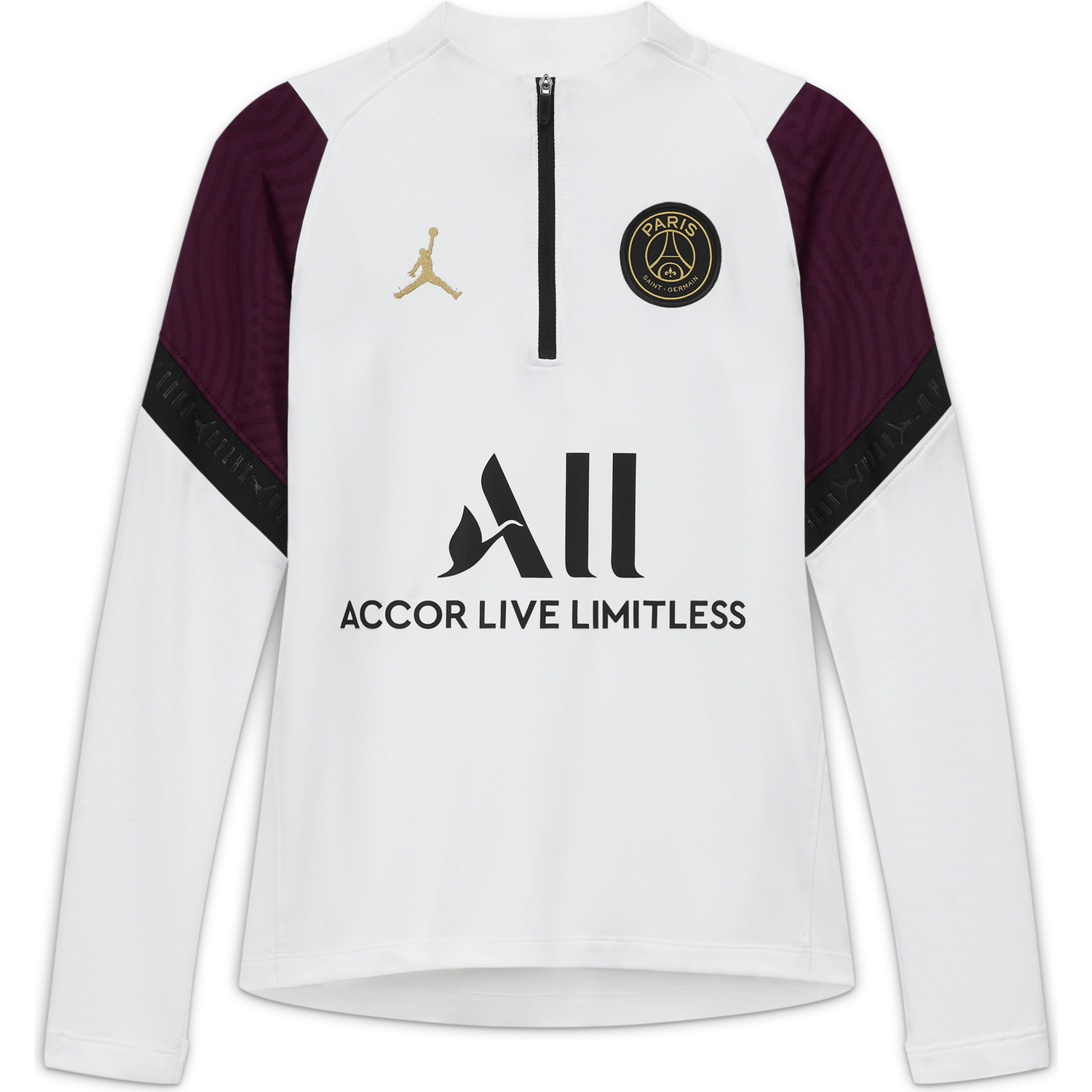 Sweat zippé junior PSG blanc violet 2020/21 sur Foot.fr