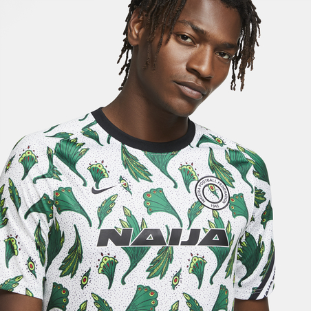 Maillot avant match Nigéria vert blanc 2020/21