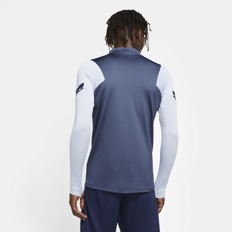 Sweat zippé Tottenham bleu jaune 2020/21