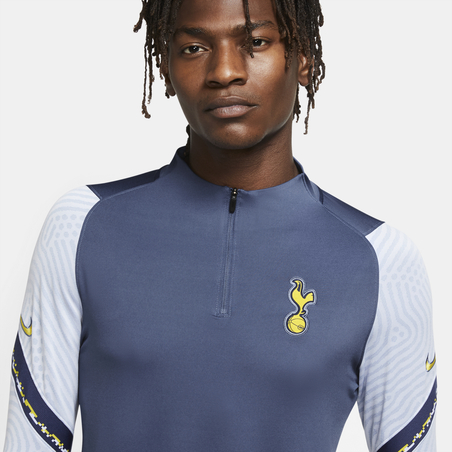 Sweat zippé Tottenham bleu jaune 2020/21