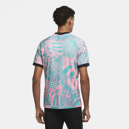 Maillot entraînement Nike F.C. vert rose