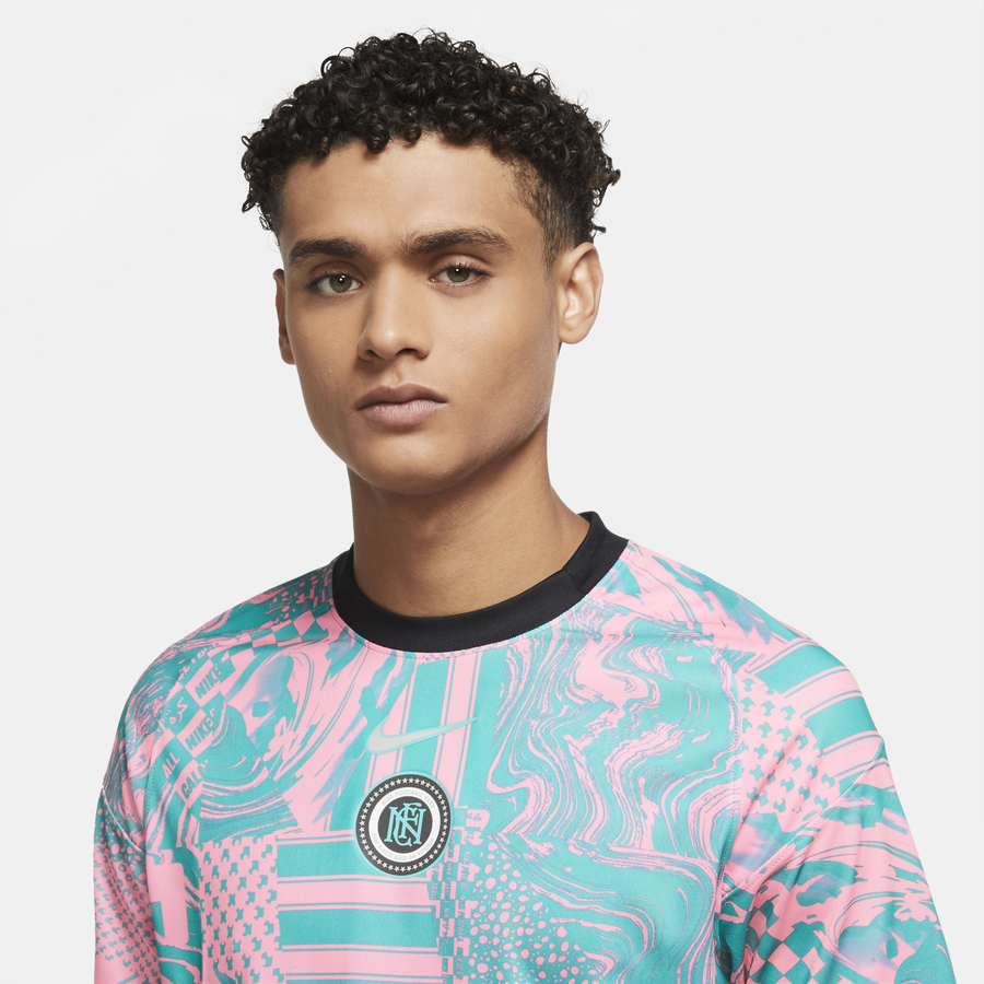 Maillot entraînement Nike F.C. vert rose