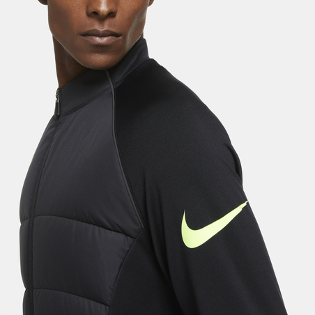 Veste survêtement Nike Therma Strike noir jaune