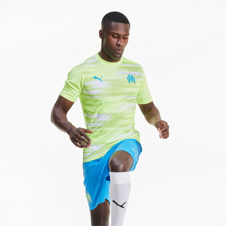 Maillot avant match OM jaune 2020/21