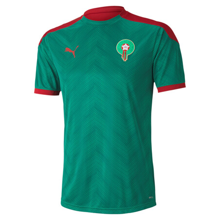 Maillot avant match Maroc vert rouge 2020