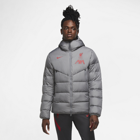 Doudoune Liverpool gris rouge 2020/21