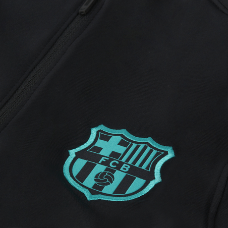 Sweat zippé FC Barcelone noir rose 2020/21