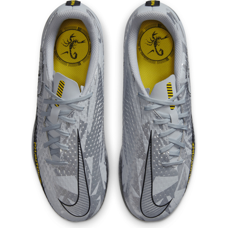 Nike Phantom GT junior Academy AG gris jaune