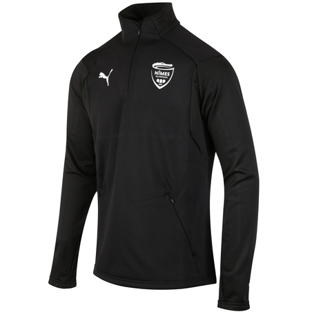 Sweat zippé Nîmes Olympique Fleece noir 2020/21