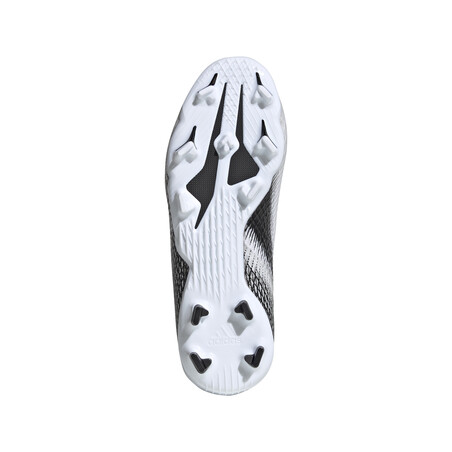 adidas X junior GHOSTED.3 LaceLess FG blanc noir