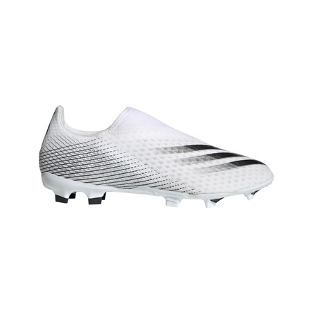 adidas X GHOSTED.3 LaceLess FG blanc noir