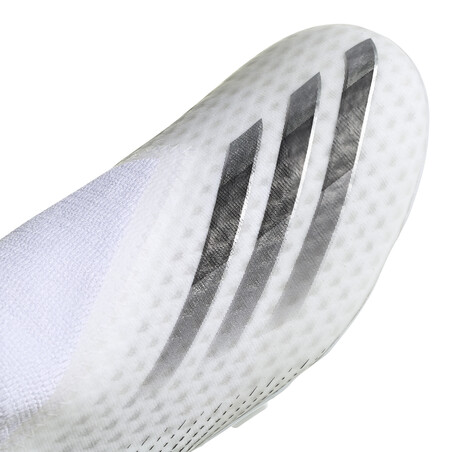 adidas X GHOSTED.3 LaceLess FG blanc noir