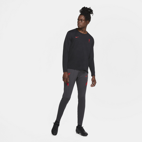T-shirt manches longues Liverpool noir rouge 2020/21
