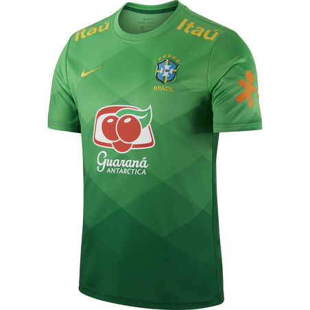 Maillot avant match Brésil vert 2020