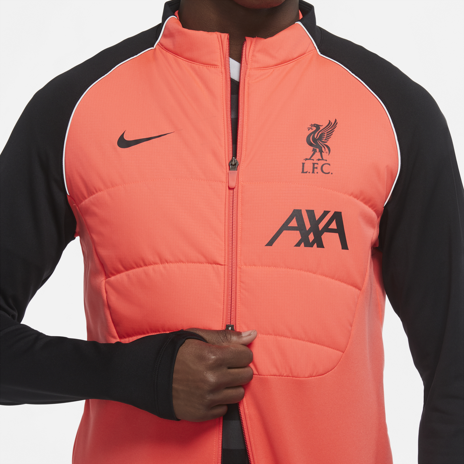 Veste survêtement Liverpool Therma Strike rouge noir 2020/21 sur Foot.fr