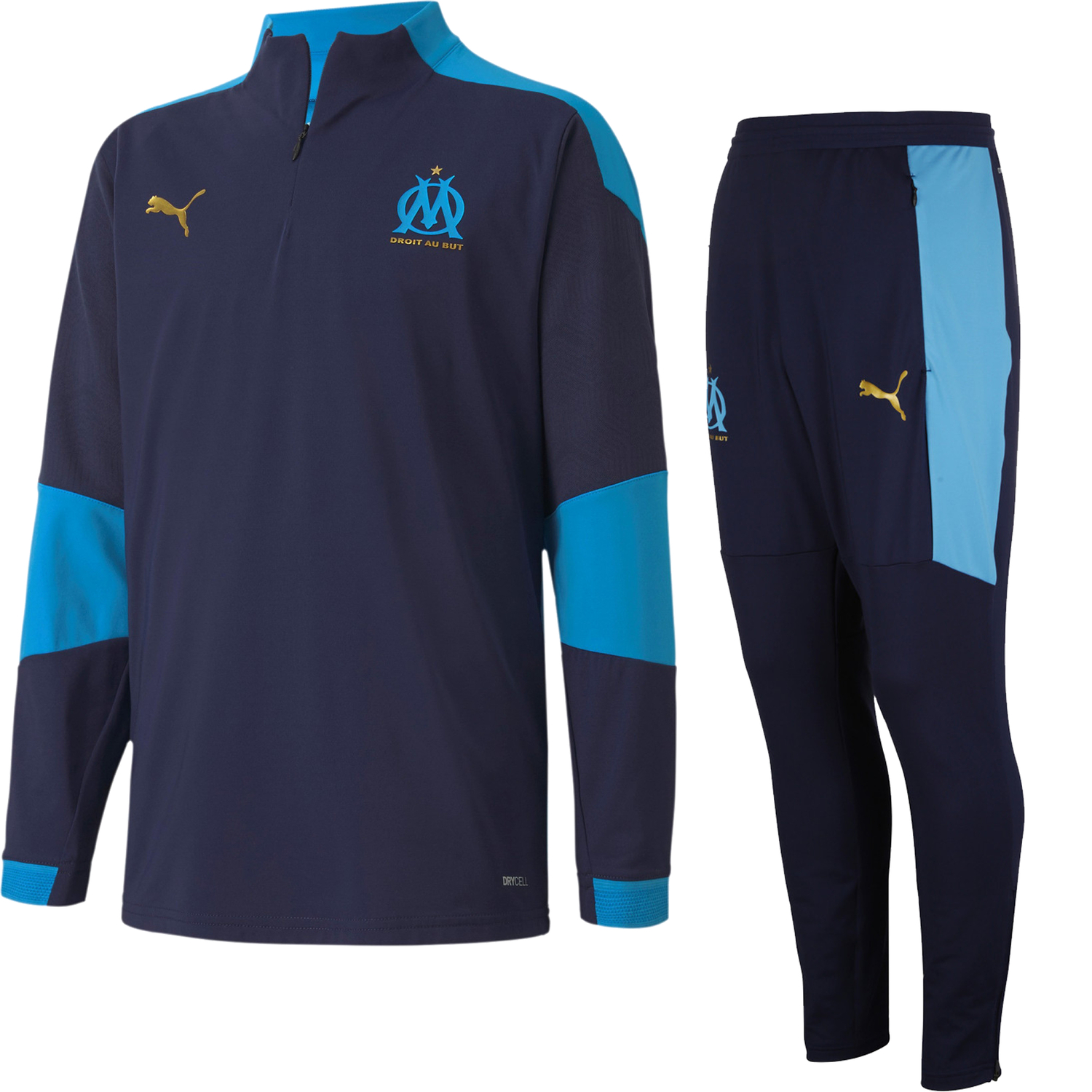 Ensemble survêtement junior OM bleu 2020/21 sur Foot.fr