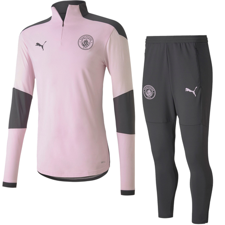 Ensemble survêtement Manchester City rose noir 2020