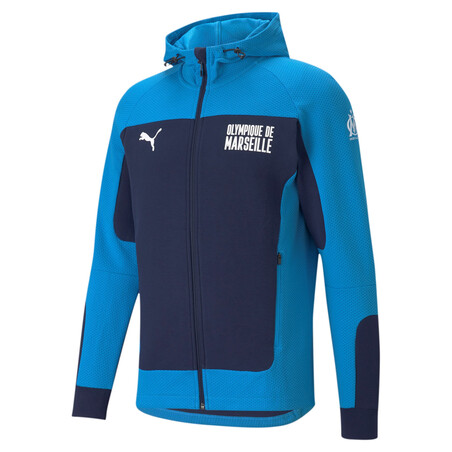 Veste survêtement OM Evostripe bleu 2020/21