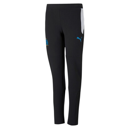 Pantalon survêtement junior OM Evostripe noir blanc 2020/21