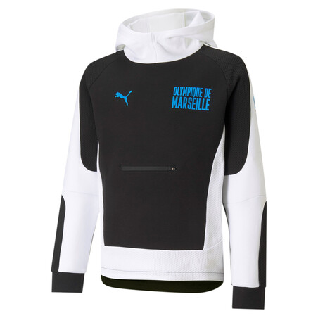 Sweat junior OM Evostripe noir blanc 2020/21