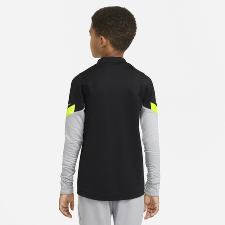 Sweat zippé junior Atlético Madrid noir jaune 2020/21