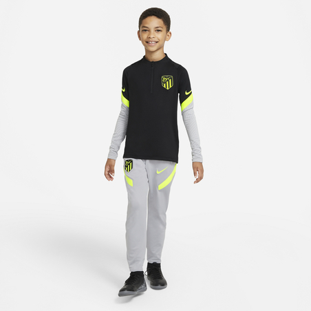 Sweat zippé junior Atlético Madrid noir jaune 2020/21