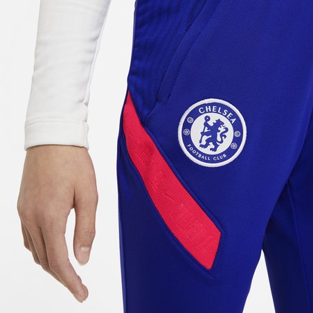 Pantalon survêtement junior Chelsea bleu rouge 2020/21