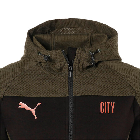 Veste survêtement Manchester City Evostripe noir vert 2020/21
