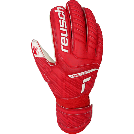 Gants gardien Reusch Attrakt Grip Finger Support rouge
