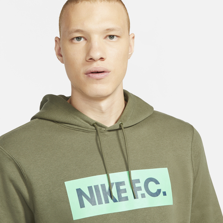 Sweat à capuche Nike F.C. vert