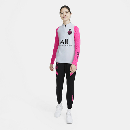 Sweat zippé junior PSG Jordan gris rose 2020/21