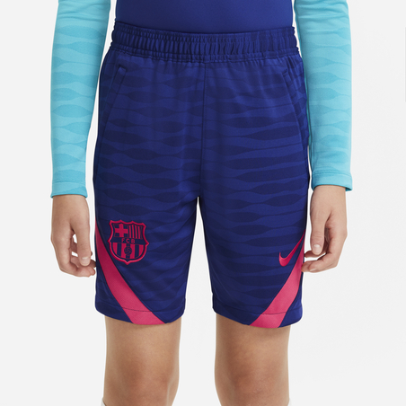 Short entraînement junior FC Barcelone bleu rouge 2020/21