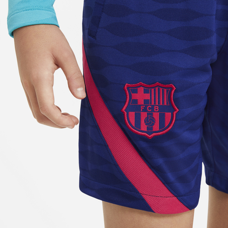 Short entraînement junior FC Barcelone bleu rouge 2020/21