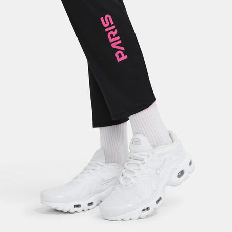 Pantalon survêtement junior PSG noir rose 2020/21