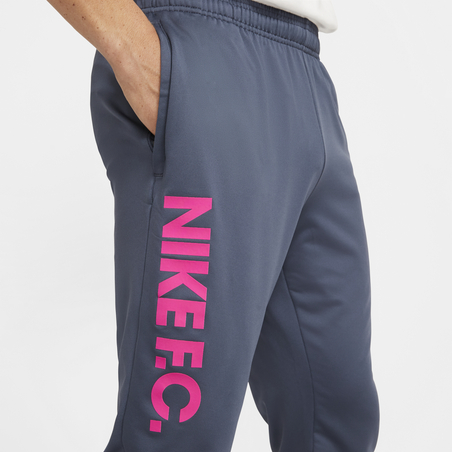 Pantalon survêtement Nike F.C. gris rose