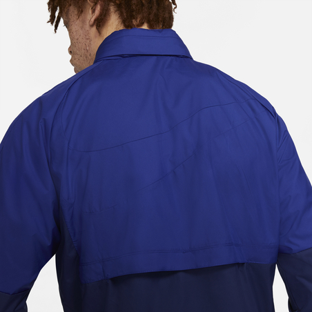 Veste imperméable FC Barcelone GX bleu rouge 2020/21