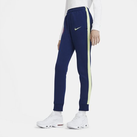 Pantalon survêtement junior FC Barcelone GFA Fleece bleu jaune 2020/21
