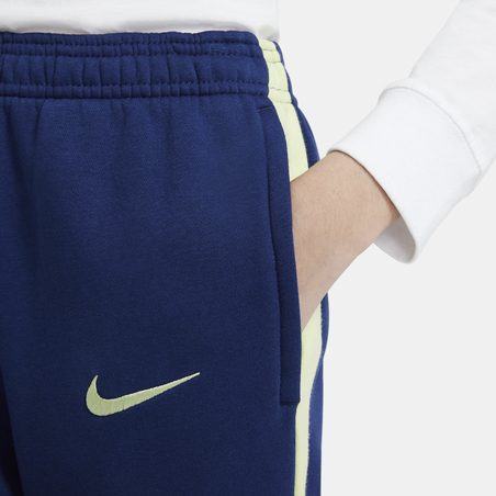 Pantalon survêtement junior FC Barcelone GFA Fleece bleu jaune 2020/21